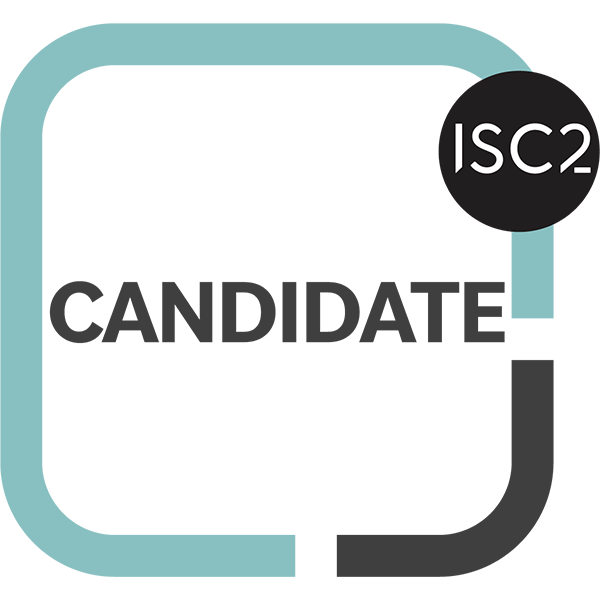 ISC2 Candidate circular blue-and-white badge