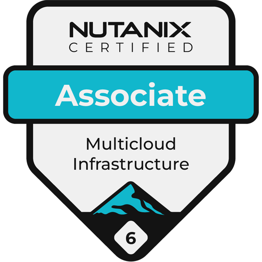 Nutanix Certified Associate 6 badge